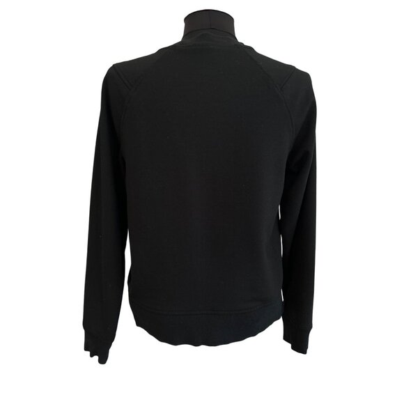 A New Day Black Sequin Dragonflies Embellished Long Sleeve Sweatshirt Size M - Picture 4 of 8